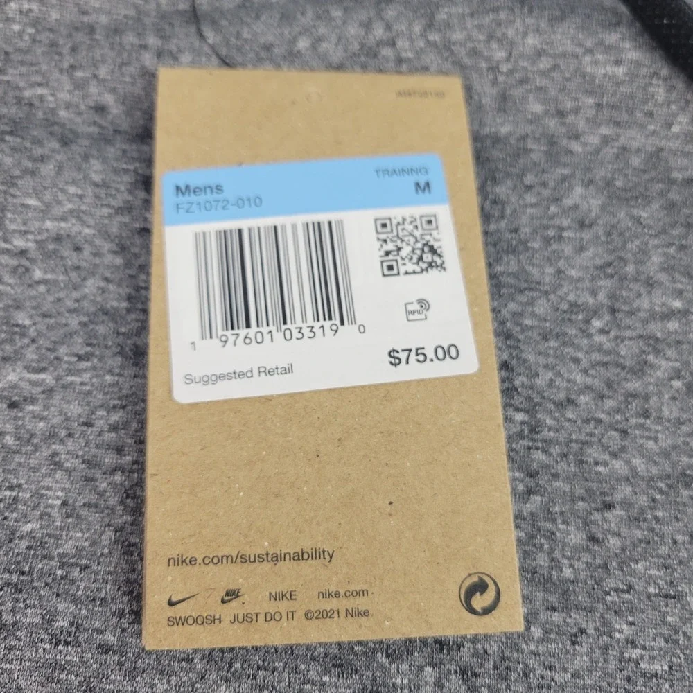 Nike Men's Medium Therma-FIT Pro Sweatshirt - Grey FZ1072-010‎ Hoodie New